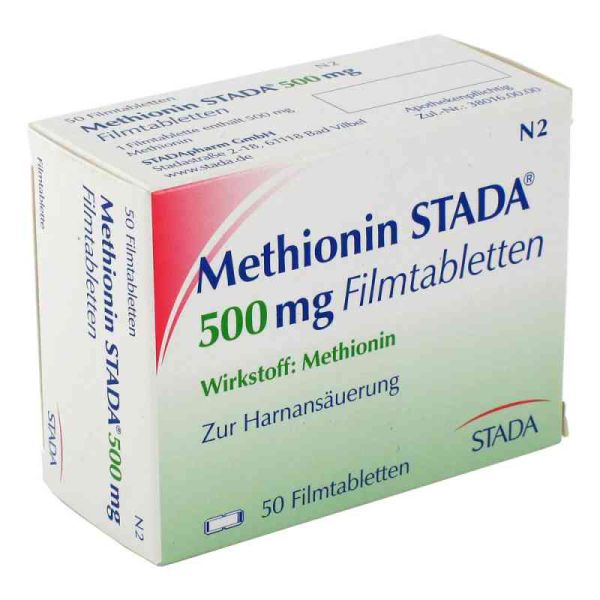 Methionin Stada 500 mg Filmtabletten (50 stk)