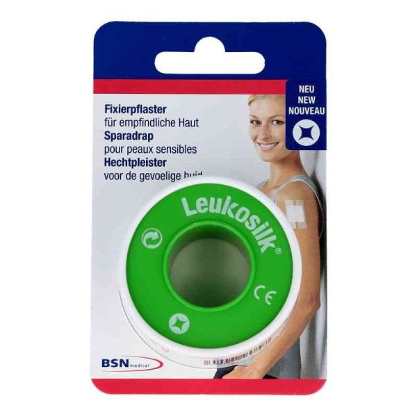 Leukosilk Blisterkarte 5 m x 2,5 cm (1 stk)