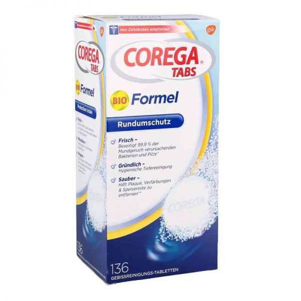 Corega Tabs Bioformel (136 stk)