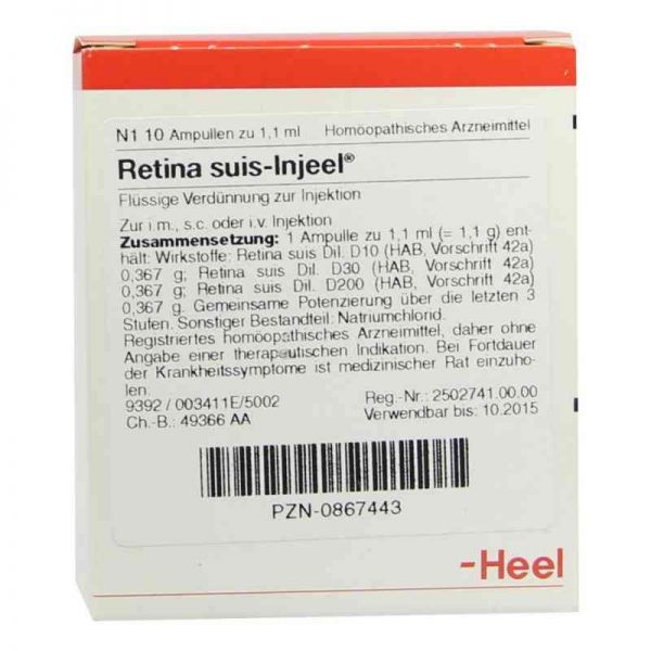 Retina Suis Injeel Ampullen (10 stk)