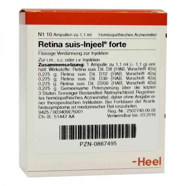 Retina Suis Injeel forte Ampullen (10 stk)