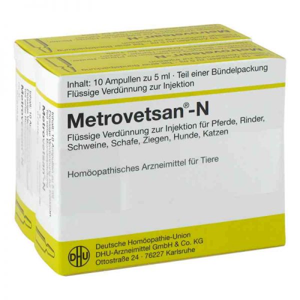 Metrovetsan N veterinär Injektionslösung (2X10X5 ml)