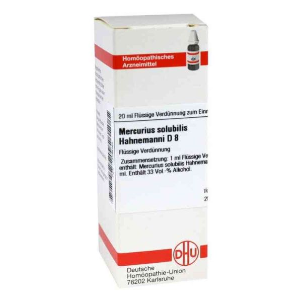Mercurius Solub. D 8 Dilution Hahnemann (20 ml)