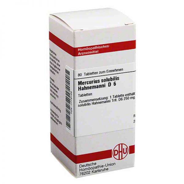 Mercurius Solub. D 6 Tabletten Hahnemann (80 stk)