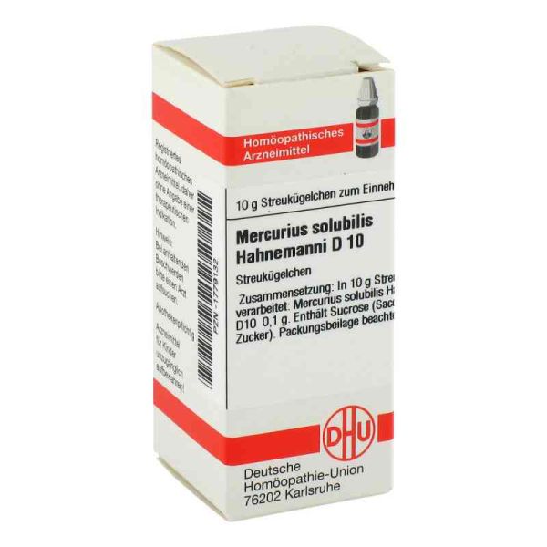 Mercurius Solub. D 10 Globuli Hahnemann (10 g)