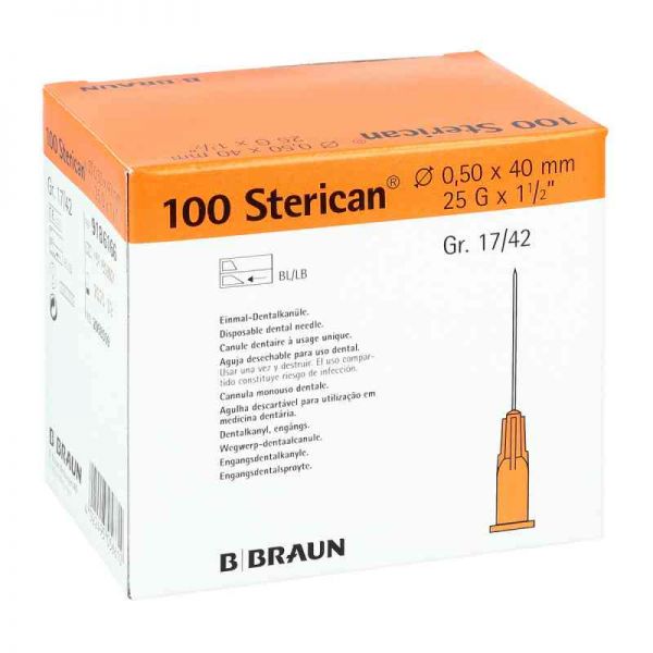 Sterican Dentalkan.luer 0,5x40 (100 stk)