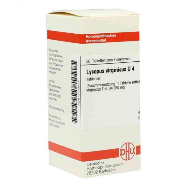 Lycopus Virg. D 4 Tabletten (80 stk)