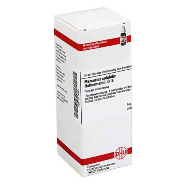 Mercurius Solub. D 8 Dilution Hahnemann (50 ml)