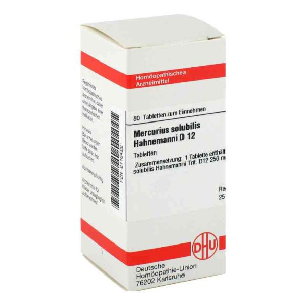 Mercurius Solub. D 12 Tabletten Hahnemann (80 stk)
