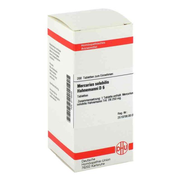 Mercurius Solub. D 6 Tabletten Hahnemann (200 stk)
