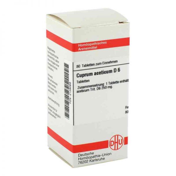 Cuprum Aceticum D 6 Tabletten (80 stk)