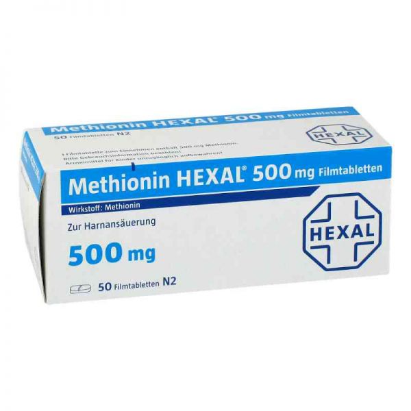 Methionin Hexal 500 mg Filmtabletten (50 stk)