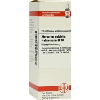 Mercurius Solub. D 10 Dilution Hahnemann (20 ml)