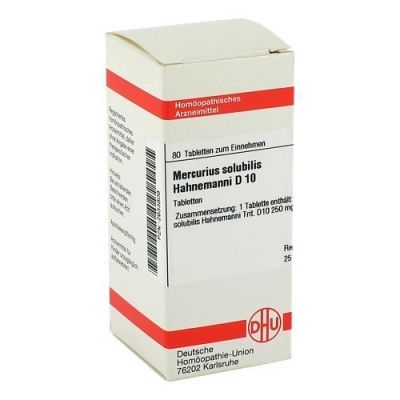 Mercurius Solub. D 10 Tabletten Hahnemann (80 stk)