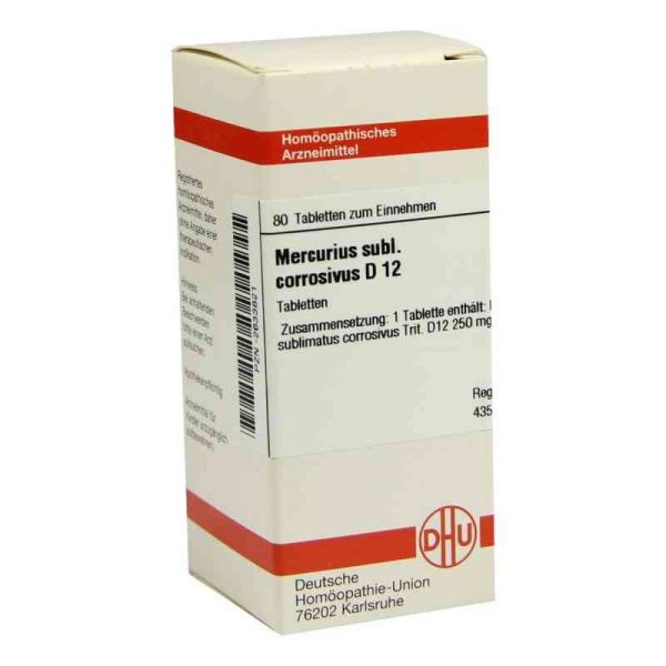 Mercurius Subl. Corr. D 12 Tabletten (80 stk)