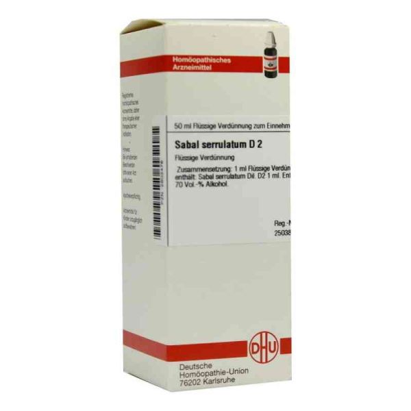 Sabal Serrul. D 2 Dilution (50 ml)
