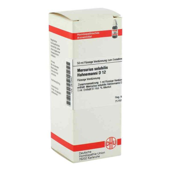 Mercurius Solub. D 12 Dilution Hahnemann (50 ml)