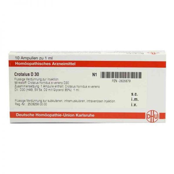 Crotalus D 30 Ampullen (10X1 ml)