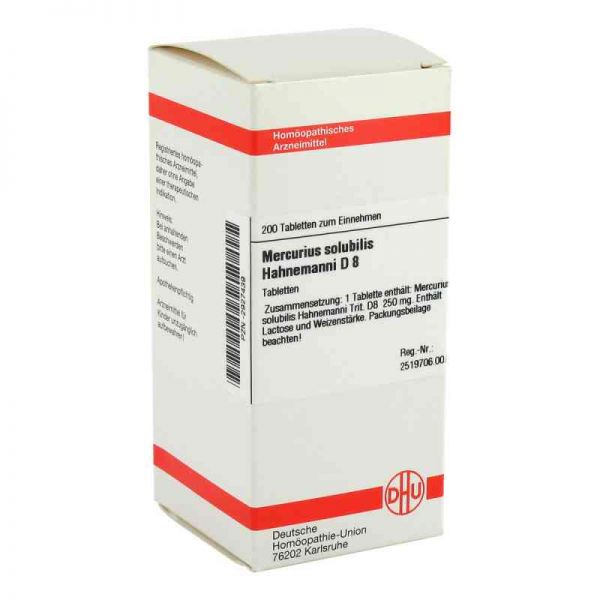 Mercurius Solub. D 8 Tabletten Hahnemann (200 stk)