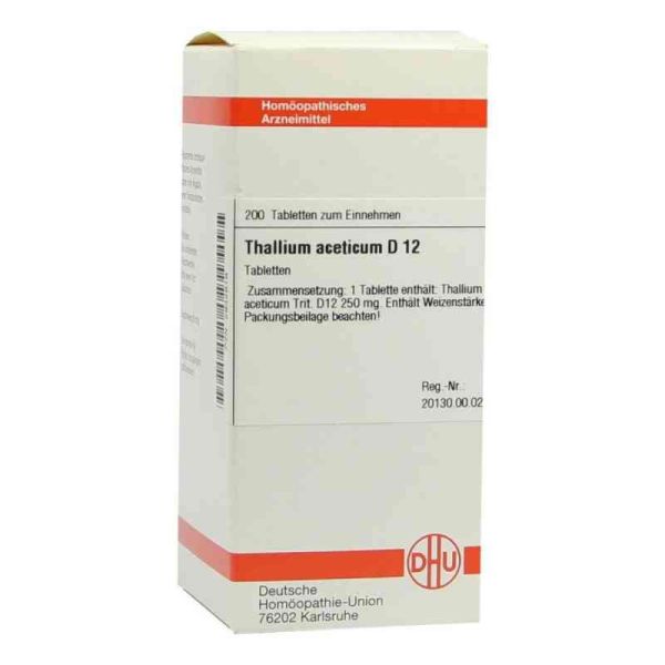 Thallium Acet. D 12 Tabletten (200 stk)