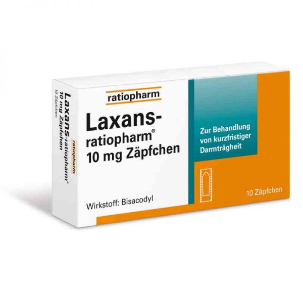 Laxans-ratiopharm 10mg Zäpfchen (10 stk)