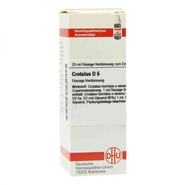Crotalus D 6 Dilution (20 ml)