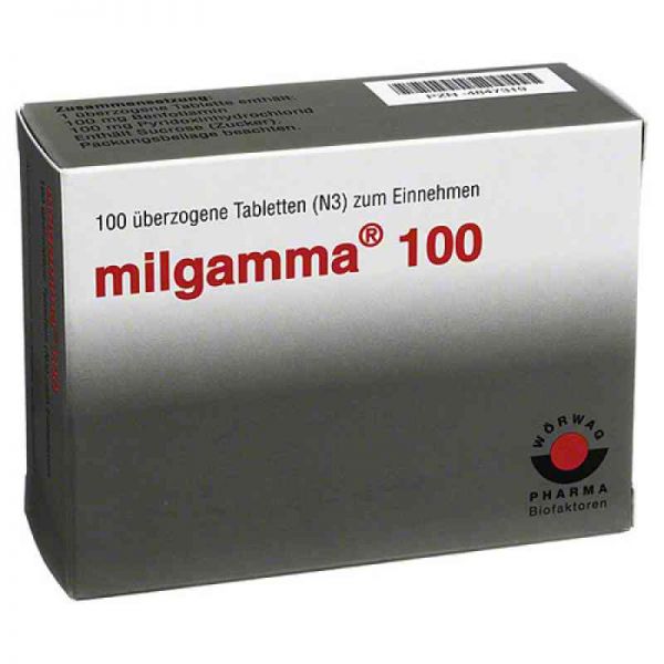 Milgamma 100 mg überzogene Tabletten (100 stk)
