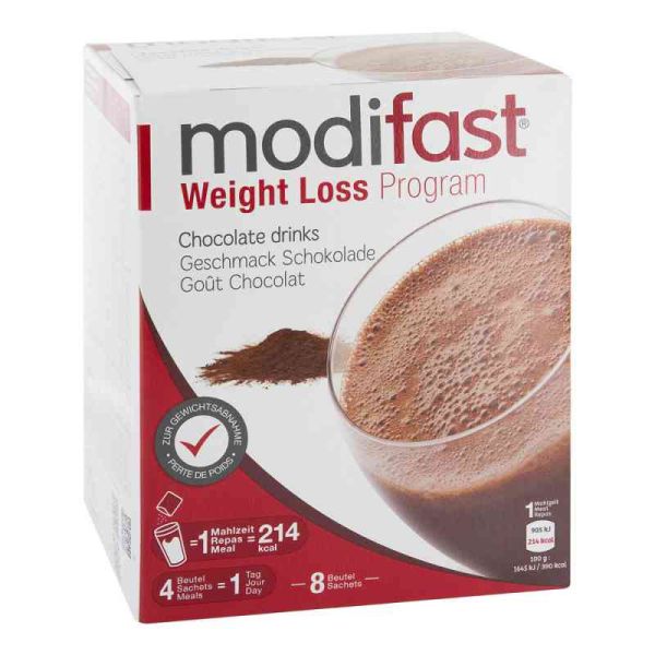 Modifast Programm Drink Schokolade Pulver (8X55 g)