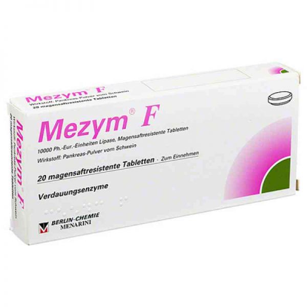 Mezym F Filmtabletten (20 stk)