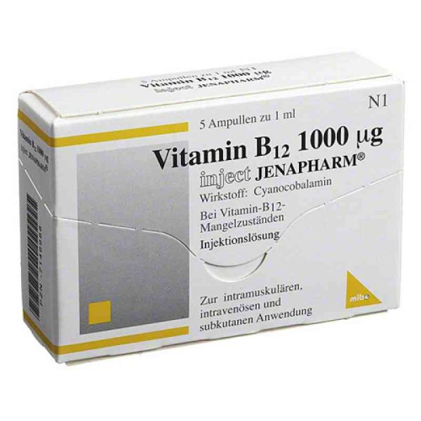 Vitamin B12 1000 [my]g Inject Jenapharm Ampullen (5 stk)