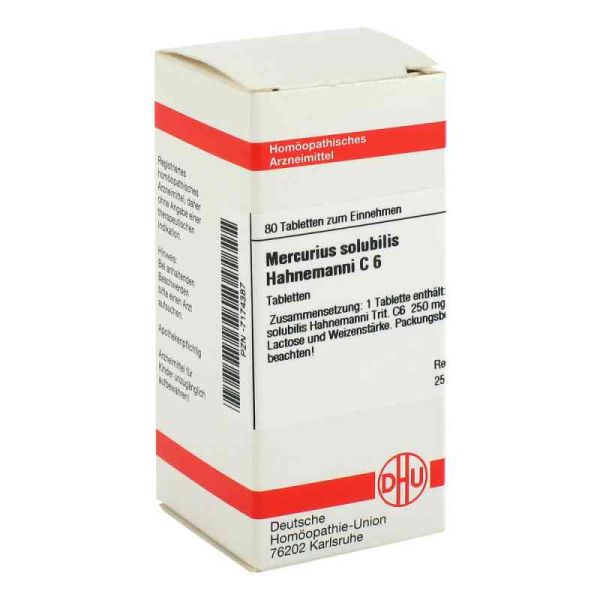 Mercurius Solub. C 6 Tabletten Hahnemann (80 stk)