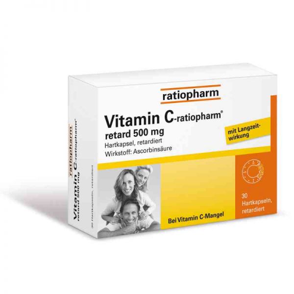 Vitamin C ratiopharm retard 500 mg Kapseln (30 stk)