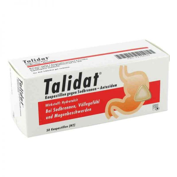 Talidat Kaupastillen gegen Sodbrennen (50 stk)
