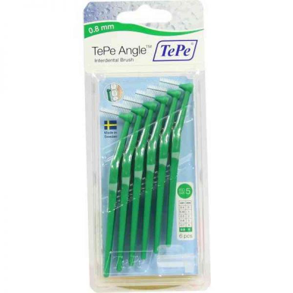Tepe Angle Interdentalbürste 0,8 mm grün (6 stk)