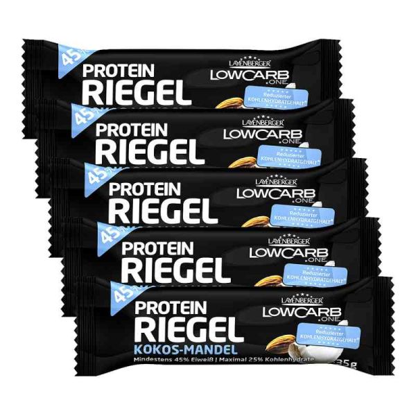 Layenberger Lowcarb.one Protein-riegel Kokos-mand. (5x35 g)
