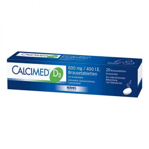 Calcimed D3 600mg/400 I.E. (20 stk)