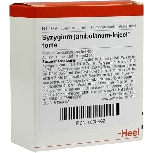 SYZYGIUM JAMB INJ FORTE, 10 ST