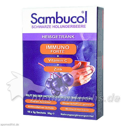 Sambucol Immuno Forte Heißgetränk, 10X3 G