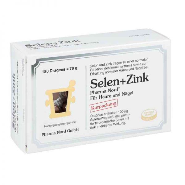 Selen+zink Pharma Nord Dragees (180 stk)