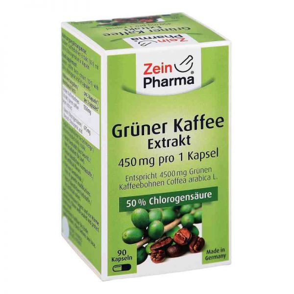 Grüner Kaffee Extrakt 450 mg Kapseln (90 stk)