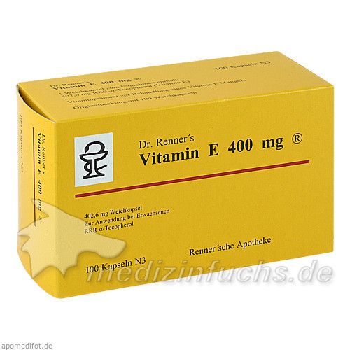VITAMIN E 400 mg Dr.Renner's Kapseln, 100 ST