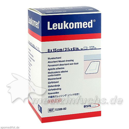 LEUKOMED STERILE PFLASTER 8x15 cm, 50 ST