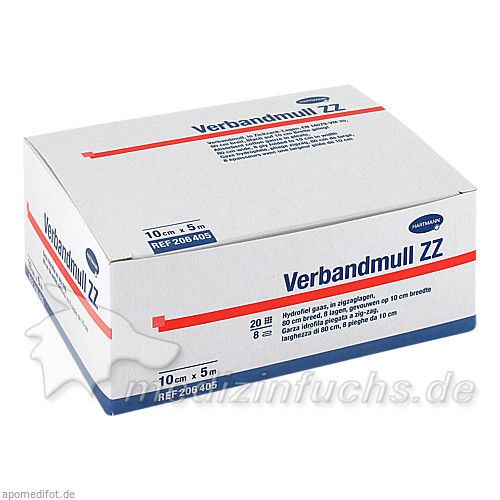 VERBANDMULL Hartmann 10 cmx5 m zickzack, 1 ST