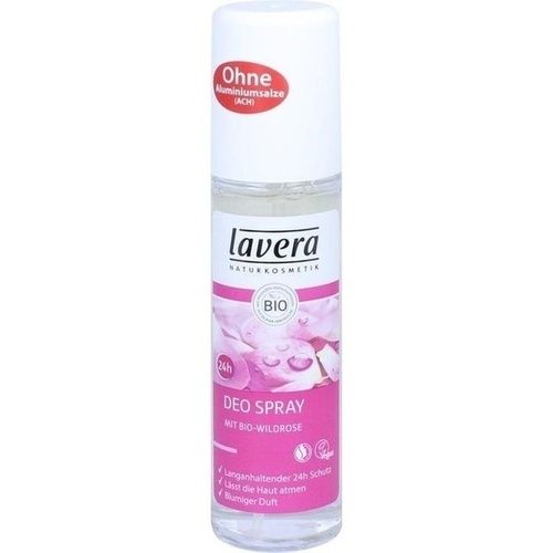 lavera DEO SPRAY Bio-Wildrose, 75 ML