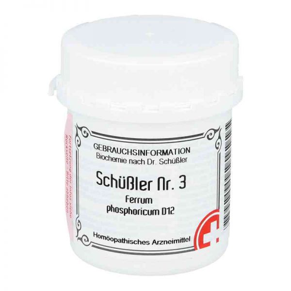 Schüssler Nummer 3 Ferrum phosphoricum D 12 Tabletten (400 stk)