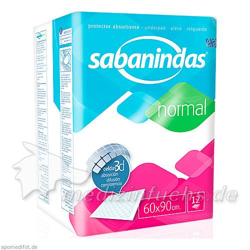 Sabanindas normal 60 x 90 cm Bettschutzeinlage, 6X25 ST