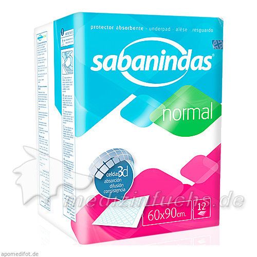 Sabanindas normal 60 X 90 cm Bettschutzeinlage, 25 ST