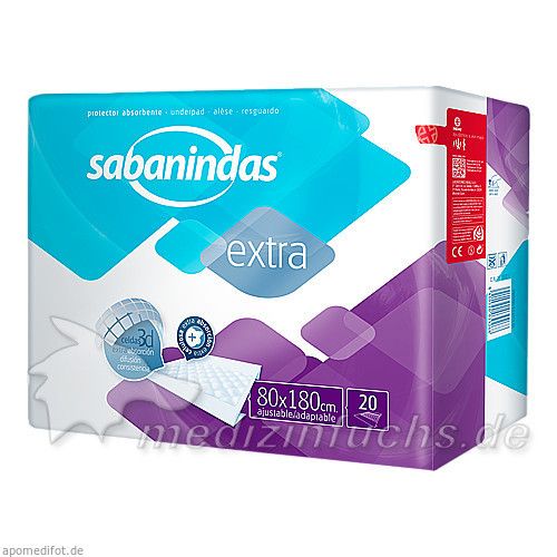 Sabanindas extra 80 x 180 cm Bettschutzeinlage, 6X20 ST