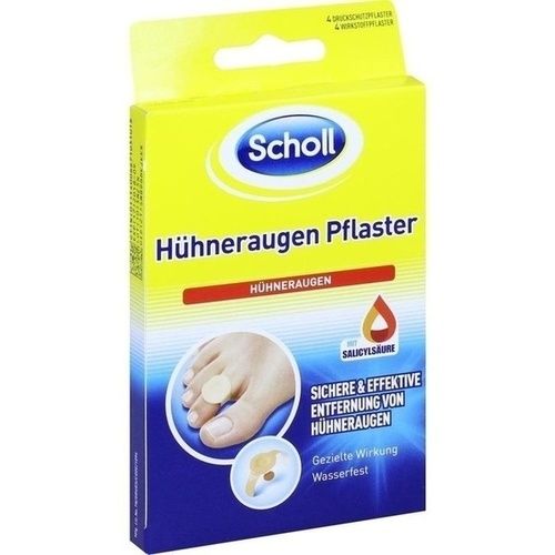 Scholl Hühneraugen Pflaster, 4 ST