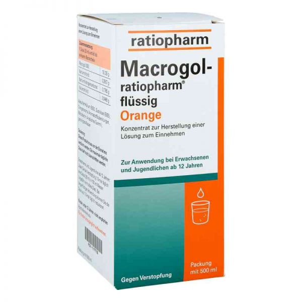 Macrogol ratiopharm flüssig Orange (500 ml)